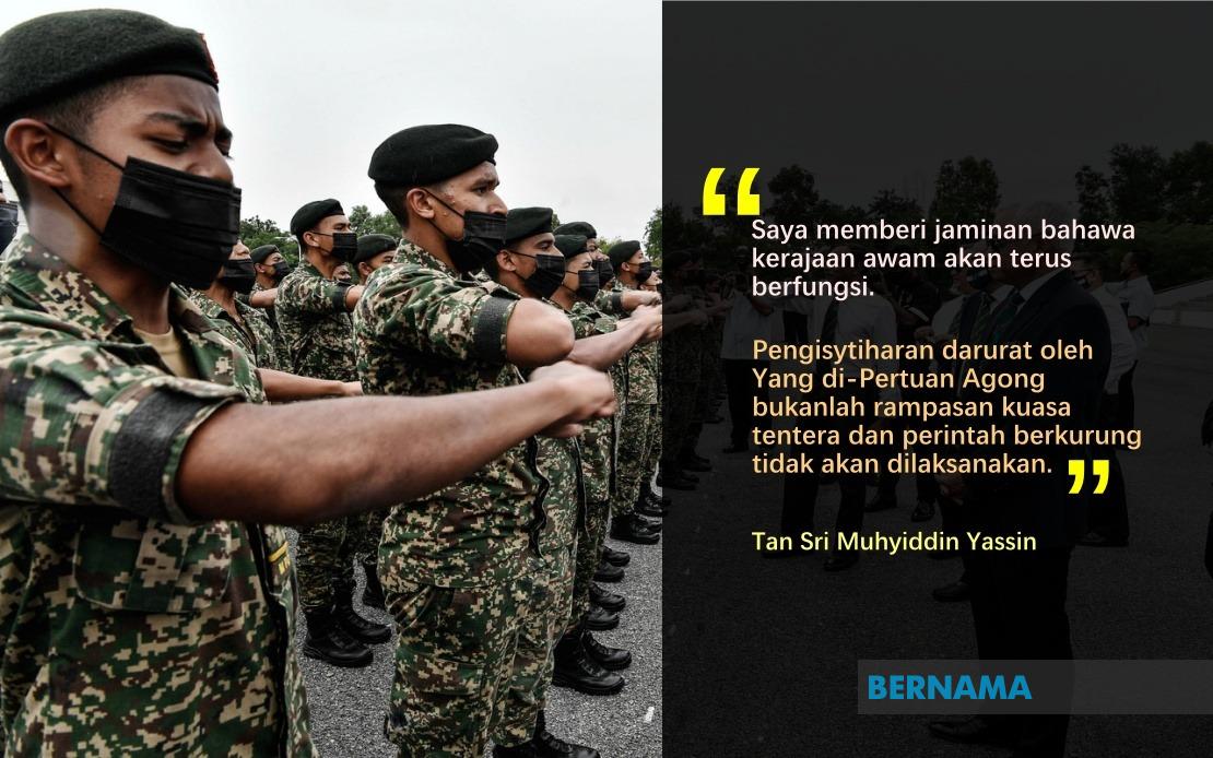 BERNAMA - Darurat Bukan Rampasan Kuasa Tentera, Kerajaan Awam Berfungsi ...