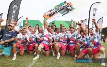 BERNAMA - Rugby: Nz Cavaliers End Borneo Eagles' Winning Streak