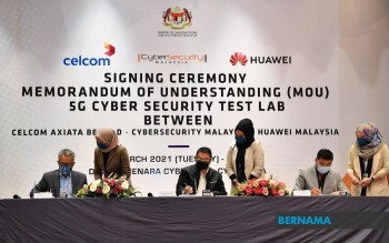 Bernama Cybersecurity Malaysia Celcom Huawei Bekerjasama Dalam Pembangunan 5g