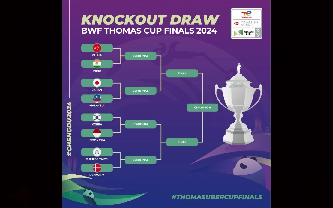 THOMAS CUP MALAYSIA TO FACE JAPAN IN QUARTERFINALS BERNAMA