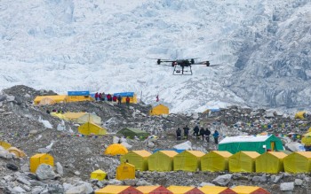 CHINESE DRONE MAKER DJI COMPLETES WORLD’S FIRST DRONE DELIVERY TEST ON MOUNT EVEREST