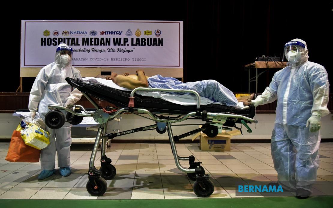 Bernama Covid Labuan Field Hospital Receives First Group Of Patients