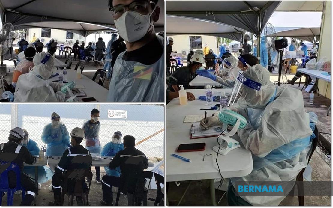 Bernama Covid 19 Almost 1 000 Oil And Gas Sector Workers In Labuan Undergo Tests