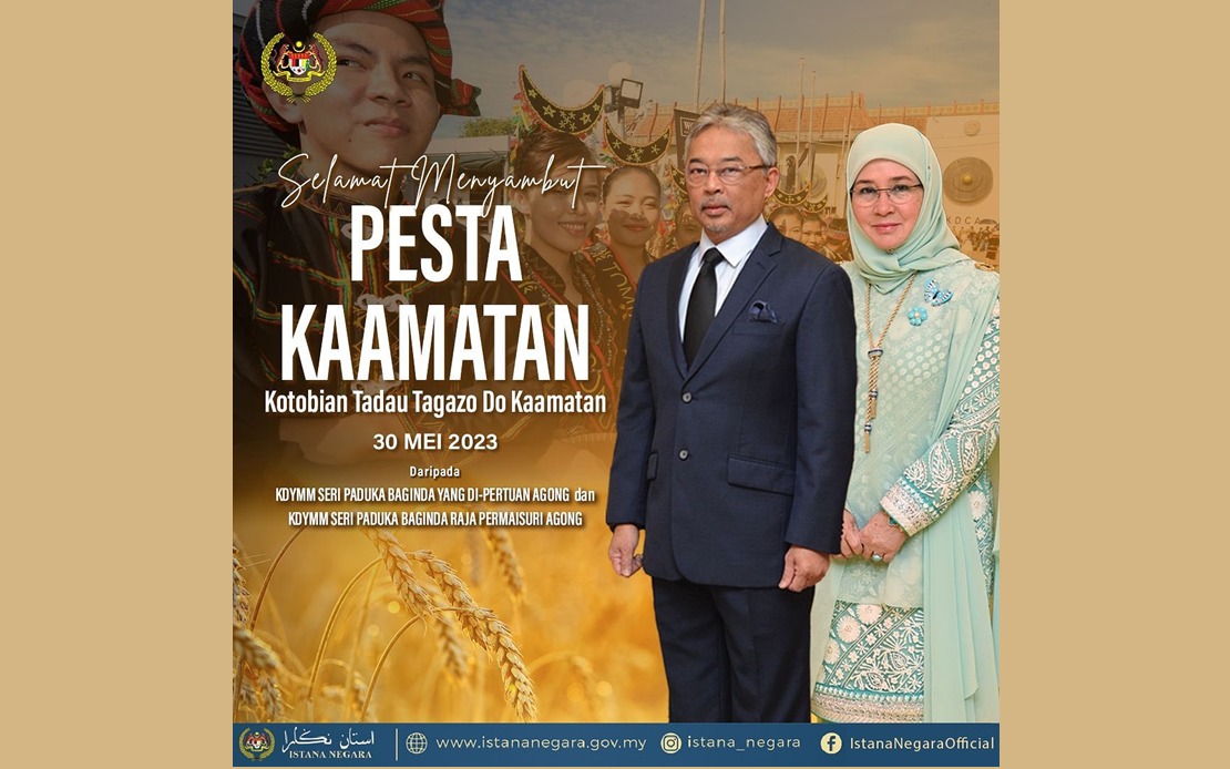 BERNAMA - AGONG, PERMAISURI ZAHIR UCAPAN SELAMAT MENYAMBUT PESTA KAAMATAN