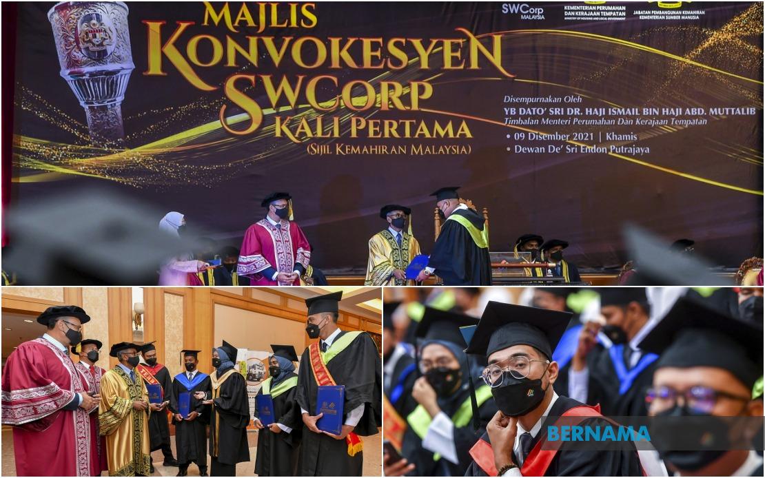 BERNAMA - SWCorp celebrates achievement of 206 SKM course grads