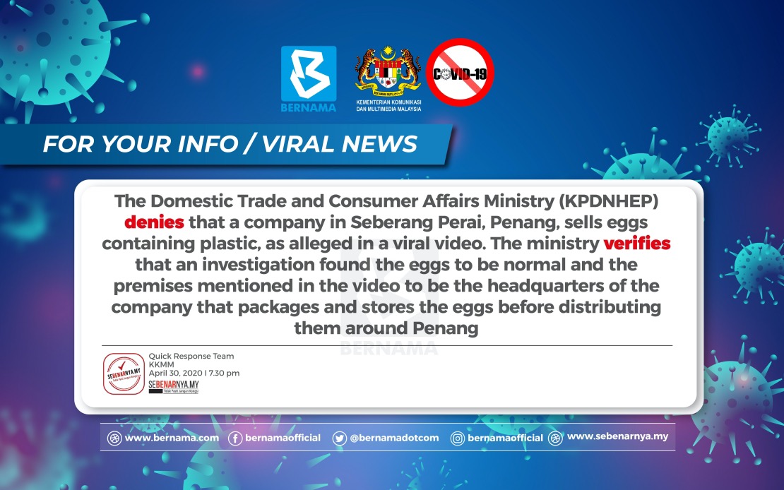 Bernama Covid 19 List Of Fake News On Social Media 1930 Hrs April 30 Kkmm