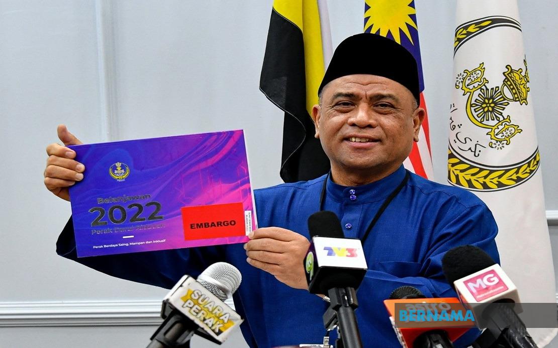 BERNAMA - Perak Tables Budget 2022 Of RM1.1 Billion For People's Wellbeing