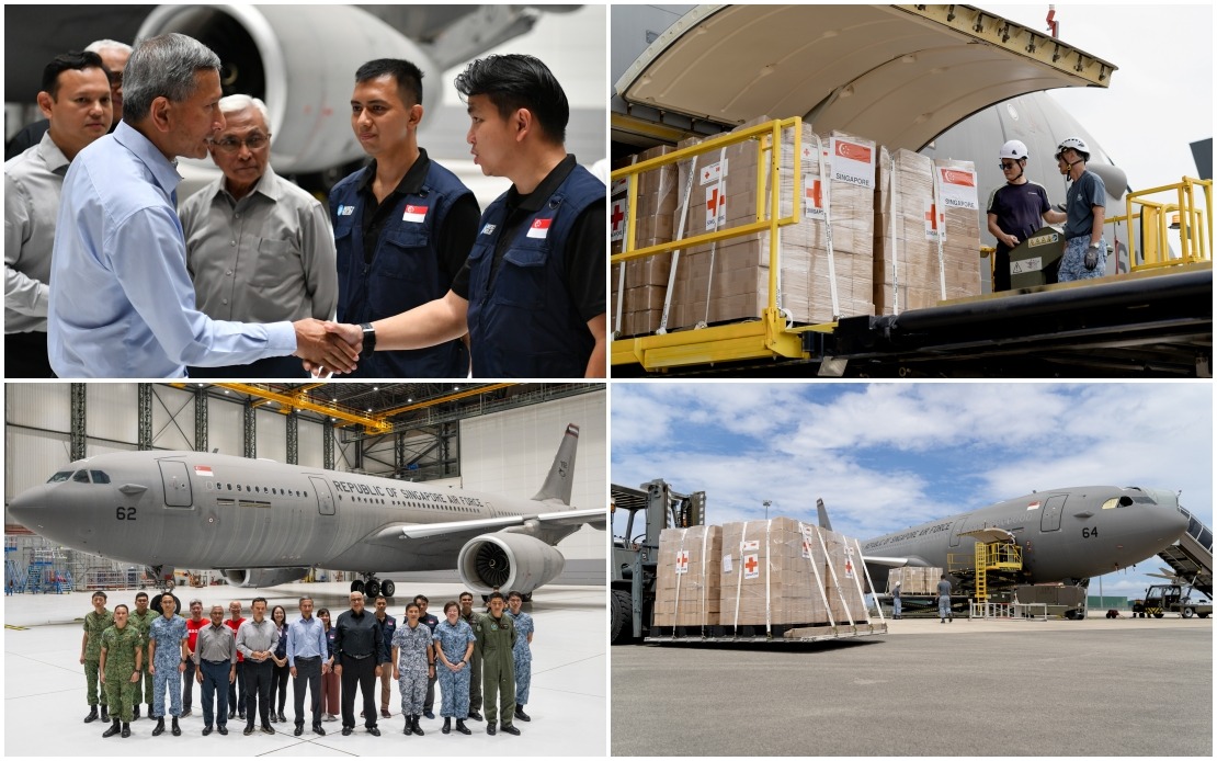 SINGAPORE DEPLOYS RSAF AIRCRAFT TO DELIVER URGENT AID FOR GAZA
