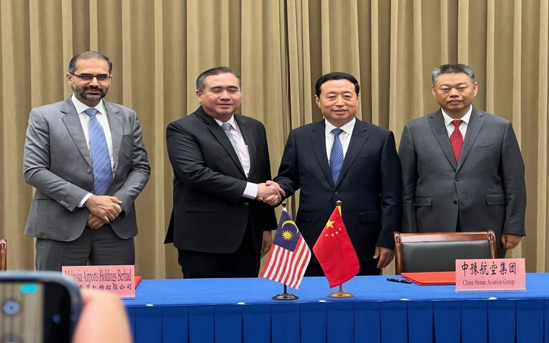 马来西亚机场集团与河南省机场签署谅解备忘录，加强马来西亚与中国的航空货运连接