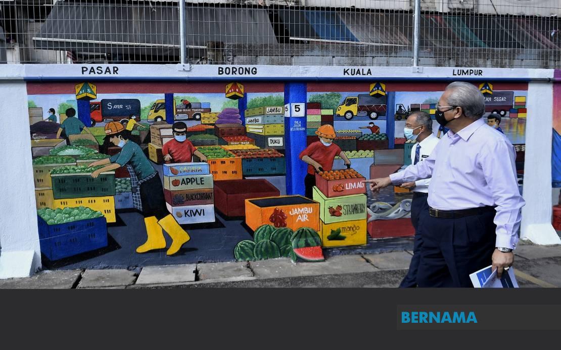 Bernama Lebih 100 Cctv Pantau Pendatang Haram Berniaga Di Pasar Borong Kl