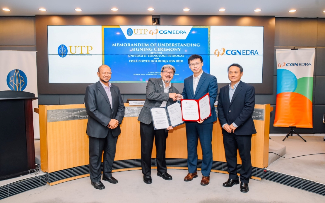 UTP, EDRA SIGN MOU TO FOSTER INNOVATION, TALENT DEVELOPMENT AND SUSTAINABLE ENERGY SOLUTIONS