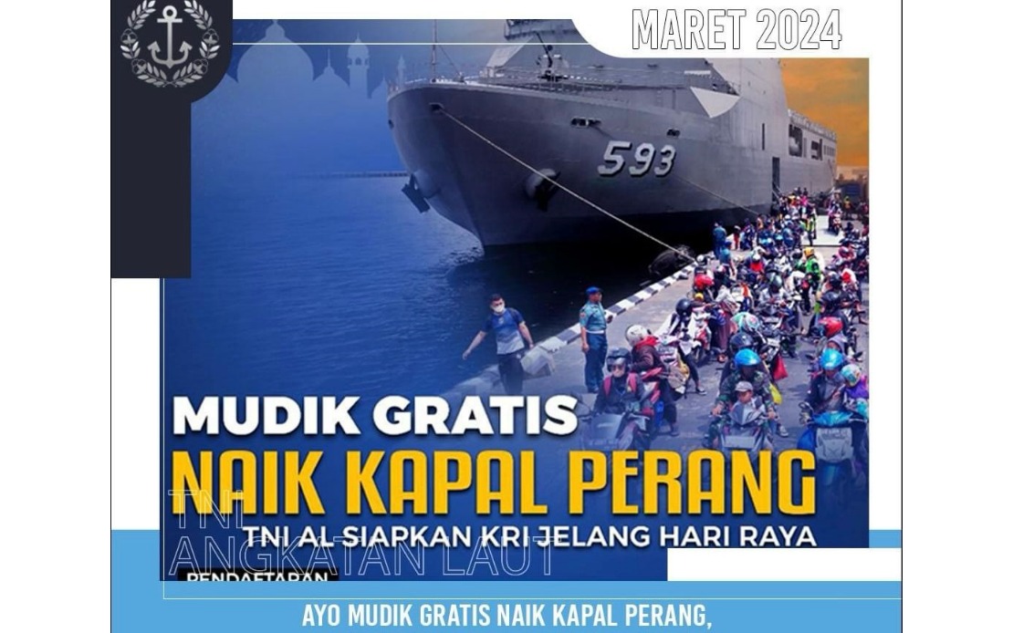 BERNAMA - INDONESIAN NAVY OFFERS FREE WARSHIP RIDES FOR 'MUDIK' TRAVELLERS  TO EASE HOLIDAY EXODUS