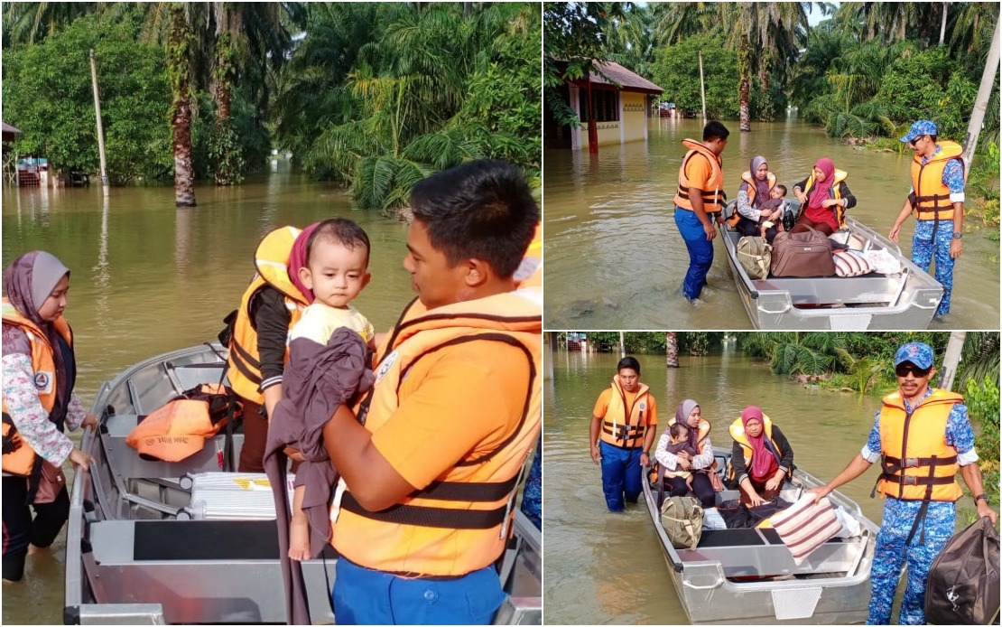 BERNAMA APM RESCUES FAMILY OF THREE TRAPPED BY FLOOD WATERS